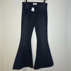 ⭐️NWT⭐️ Free People Flare Bell Bottom Black Jeans Sz 29